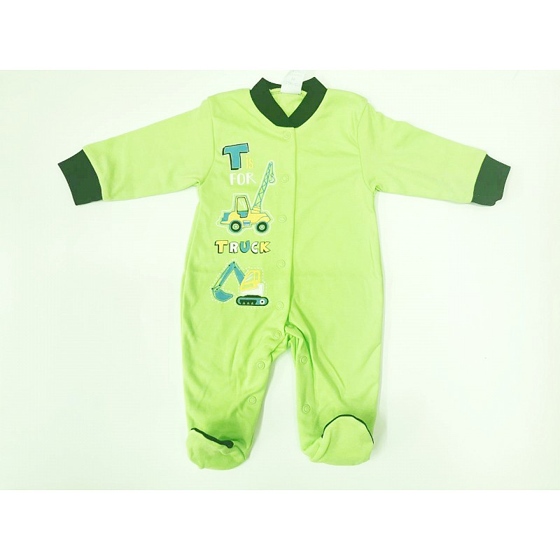 GAMEX romper with long sleeve 56,.size green