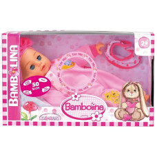 BAMBOLINA 34cm doll with accessories, 50 LV words, BD348LV