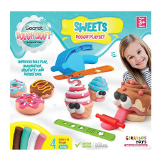 Dough Craft Sweets Dough Playset with press and 8 pcs 4x30g