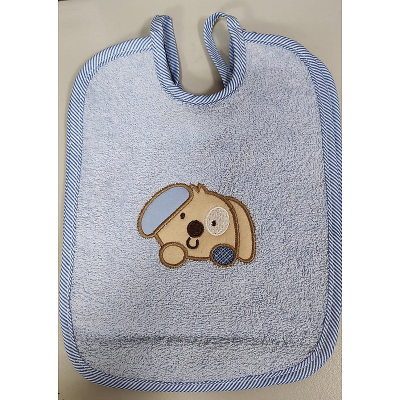 DUET BABY Bib 1 pcs. 045 (608451) DOG blue