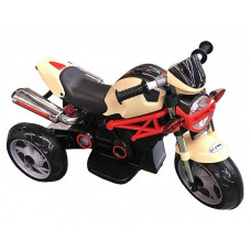 BABY MIX Baby elektromototsikl Road Racing D8360 6V / 4.5Ah, beige