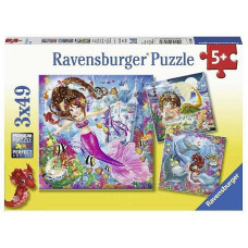 Ravensburger puzzle 3x49 Mermaid R 08063