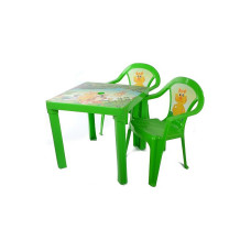 3TOYSM Set Table + 2 chair, ZM green SALE