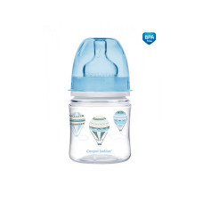 CANPOL BABIES EasyStart IN THE CLOUDS PP bottle with 120ml wide neck and silicone teat 0m + 35/224 blue