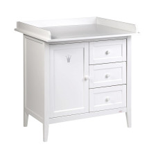 TROLL ROYAL dresser with changing top White DRS-RY0001