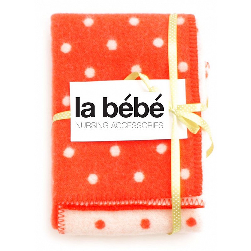 LA BEBE baby blanket / plaid 140x100sm - Strawberry Dots, Art.77008