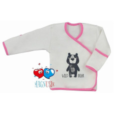 KOALA DZIKI MIS MAGNUSIE vest with Scratchy size 04-992 68 white-pink