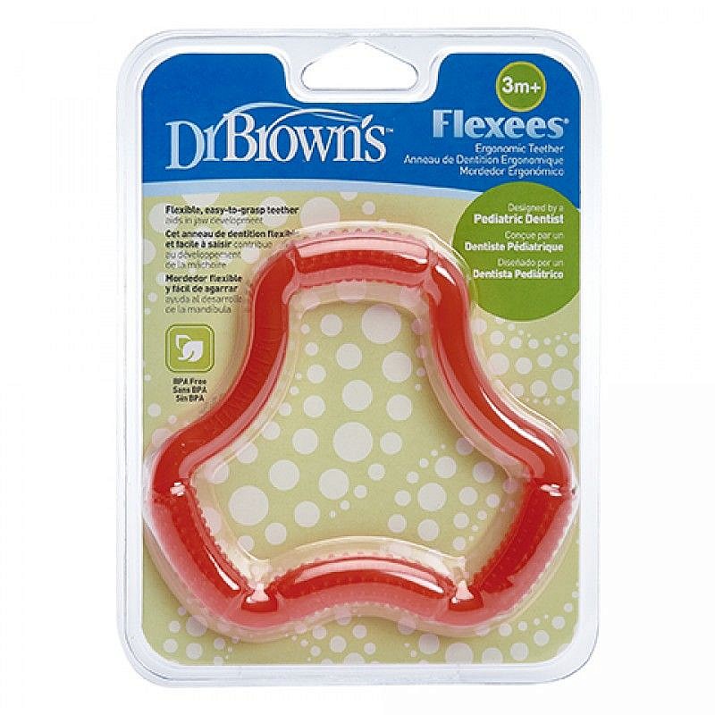 DR.BROWNS Flexees ergonomic teether TE101 Pink