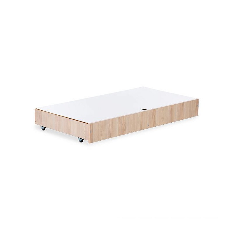 KLUPS Linen box beds, 120x60cm - ash