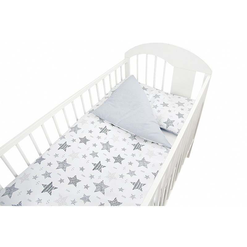 ANKRAS NEW STARS bedding set 2 piece 135x100cm grey