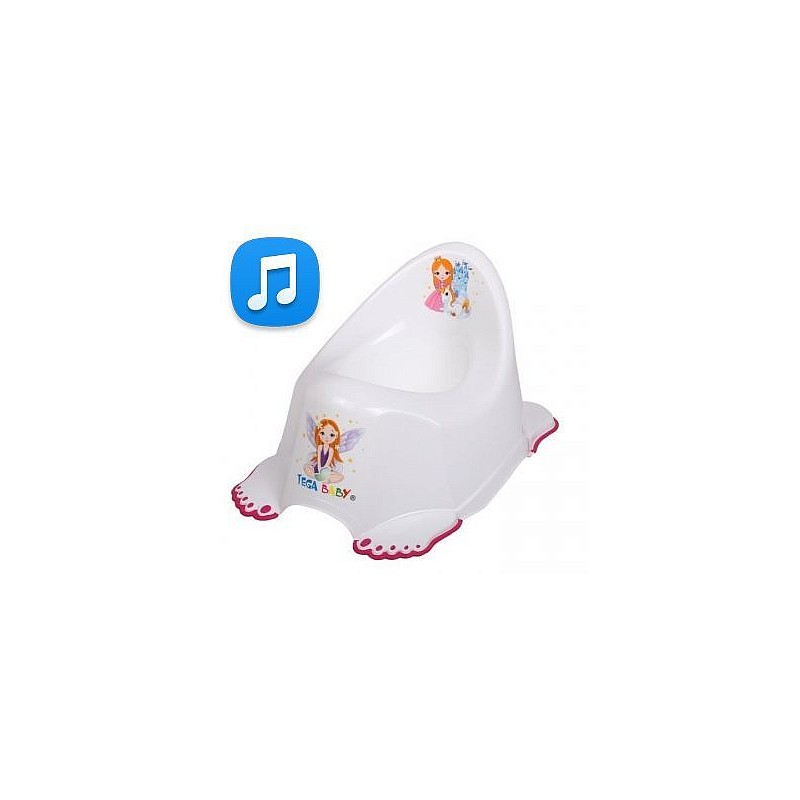 TEGA BABY pot with sound LITTLE PRINCESS - white, PO-049