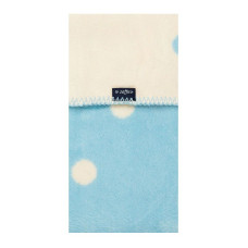 WOMAR Plaid Pea 75 * 100 cm, blue spots with ecru