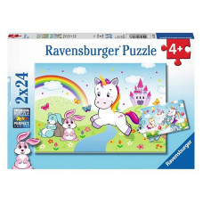 Ravensburger puzzle 2X24 Fairytale Unicorn R 07828