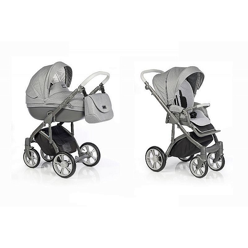 ROAN BASS SOFT Dots 2in1 Universal stroller, Grey Dots