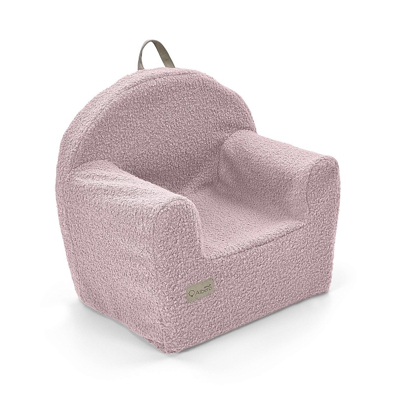 KLUPS BOUCLE soft armchair DIRTY PINK