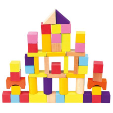 BINO wooden playing cubes 50pcs. 84204