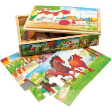 BINO wooden puzzle Animals 36m+ 88015