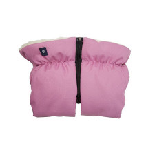 WOMAR double gloves on a sheepskin for carriages - PINK