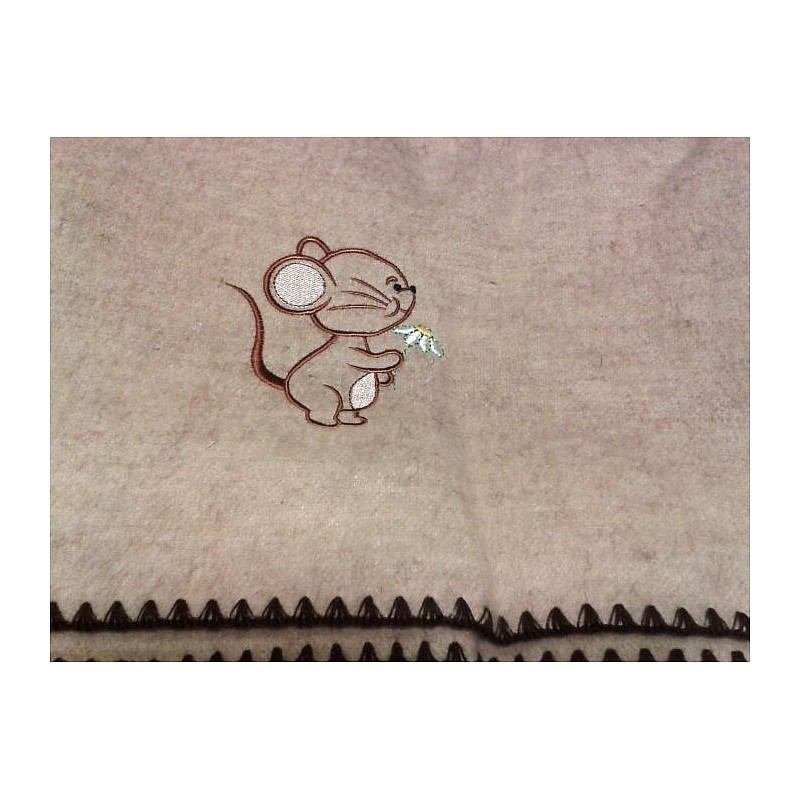 URGA ECO Mouse woolen blankets 100 * 140 cm