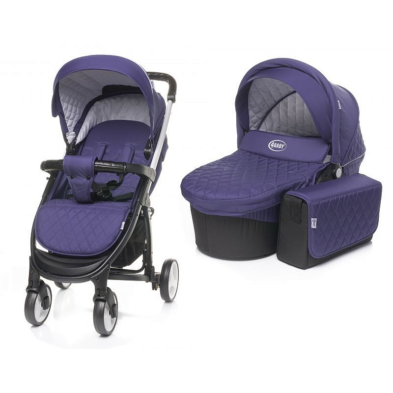 4BABY ATOMIC Universal stroller 2in1 - PURPLE