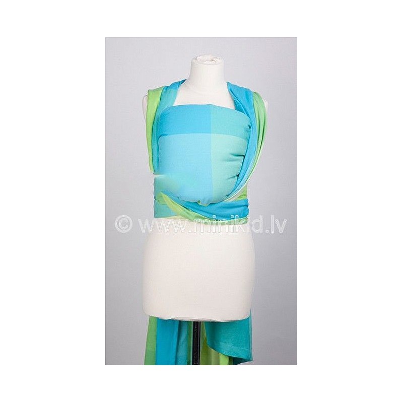 Slings Eco Womar Nr.17 color 27 turquoise-green squares