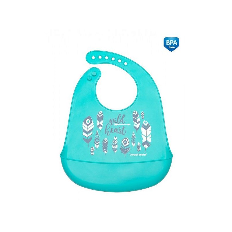 CANPOL BABIES Wild Nature Bib 4m + 74/023 blue