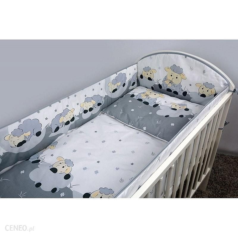 ANKRAS HAPPY SHEEP protector for crib rungs 360cm, grey