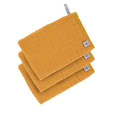 LASSIG Muslin washglove 3 pcs., (mustard), 1312017837