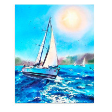 TSVETNOY Diamond painting 40x50cm Under the white sail, LG081e