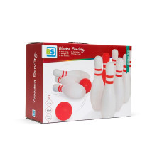 BS TOYS Activity game "Red & White Bowling"