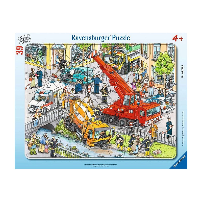 RAVENSBURGER Frame Puzzle Rescue Mission 39pc. 4+ R 06768