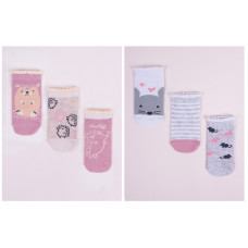 YO BABY SCORPIO socks SKC/3-PAK/M2/GIRL/3-6