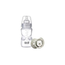 LOVI 250ml bottle with silicone teat 6m + 3m + Dummy, 121 SALE