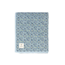 BIBS x Liberty Quilted Blanket – Chamomile Lawn Baby Blue