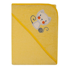 DUET BABY hooded towel HAFT II, 215 yellow