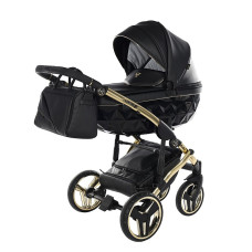 JUNAMA FLUO V3 Universal stroller 3in1, 04 BLACK