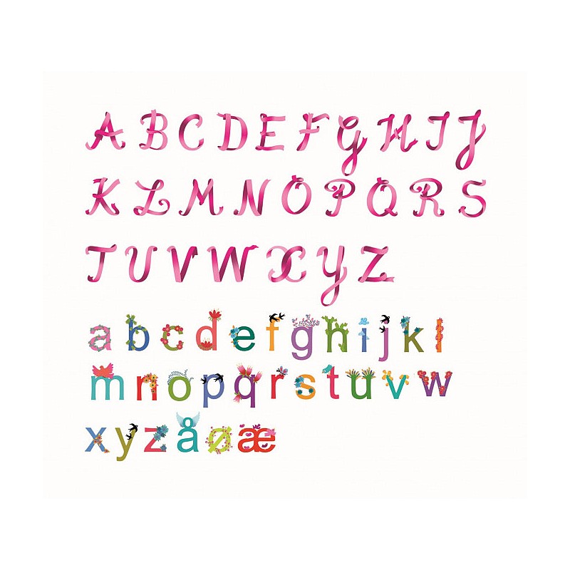 Wall stickers - Girls alphabet