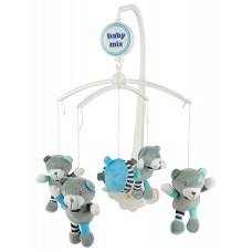 BABY MIX Musical carousel soft toys 0m+ BEARS TK/485М