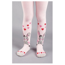 BELLISSIMA Childrens tights 98/104 size, B404 pink-Rabbit