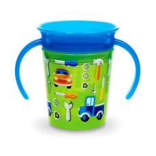 MUNCHKIN MIRACLE DECO Training cup with handles 360 * 6m + 012 294 - Green Car