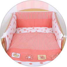 CEBABABY bed linen 3 pieces 135x100cm PEAS CORAL