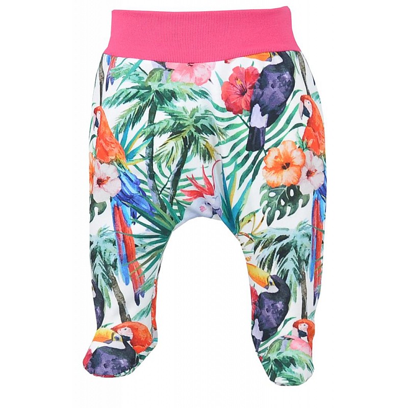 KOALA MADAGASKAR baby pants with feet 80 size, 08-292 pink