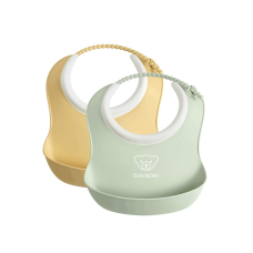 BABYBJORN SMALL BIB 2PCS. 4M+, Powder Yellow / Powder Green 052042