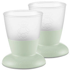 BABYBJORN Baby Cup 2 pcs., 100ml 8m + Powder Green 072161