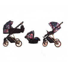 BABYACTIVE MUSSE universal carriage 3in1, Dark Rose