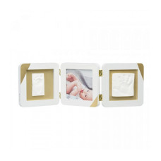 BABY ART Double Print Frame white/gold 3601098600