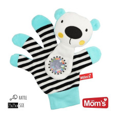 HENCZ TOYS Moms care glove with a rattle 0+, 994 Turquoise