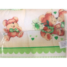 KIECZMERSKI LOVELY BEARS bed linen 4 parts 135h100sm - 160cm - Green