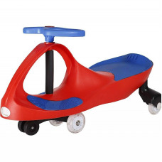 Swing car for kids, red/blue