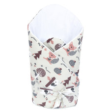 MamoTato baby envelope 78x78cm ANIMALS, Premium beige 14195